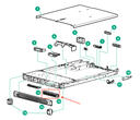 HPE DL325 Gen10 Plus V2 Universal media bay blank P23254-001 - 2