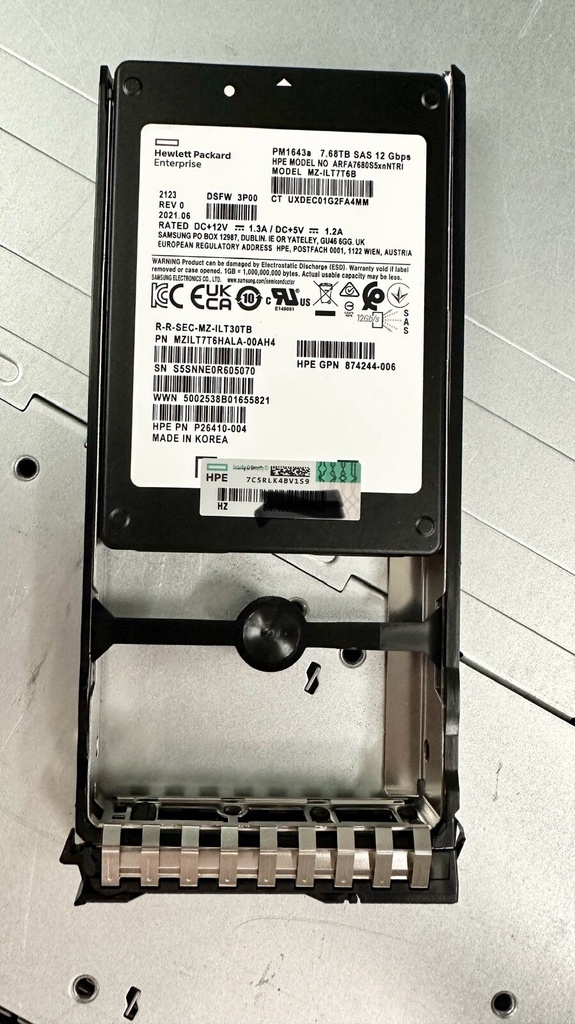 R0P97A HPE PRIMERA 600 7.68TB SAS SFF (2.5IN) SSD - 1