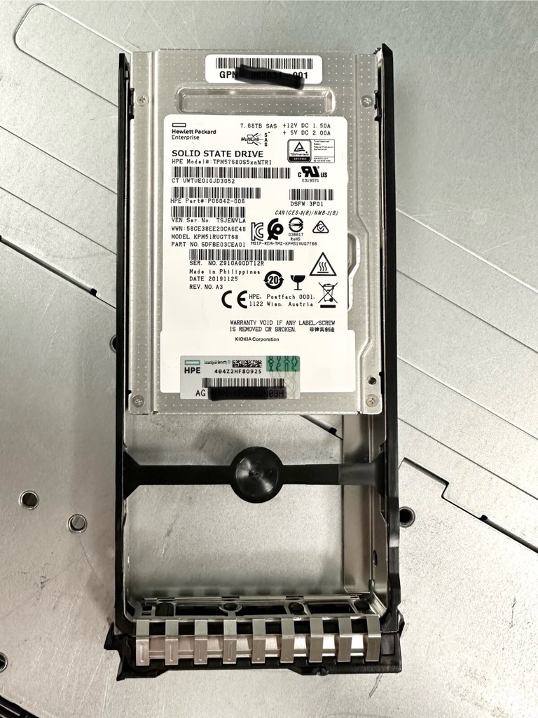 R0P97A HPE PRIMERA 600 7.68TB SAS SFF (2.5IN) SSD - 2