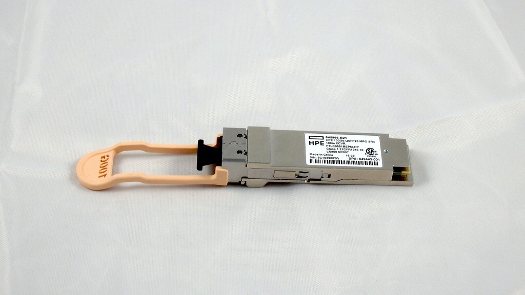 [845966-B21 849443-001] HPE 100Gb QSFP28 MPO SR4 FTLC9551REPM-HP