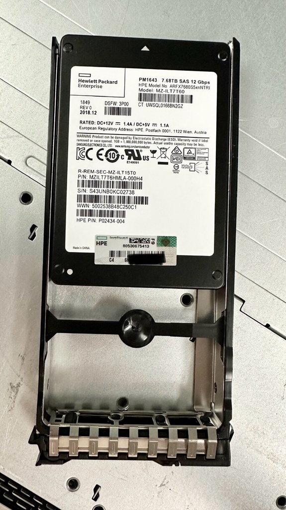 [P13370-001] R0P97A HPE PRIMERA 600 7.68TB SAS SFF (2.5IN) SSD (P13370-001)