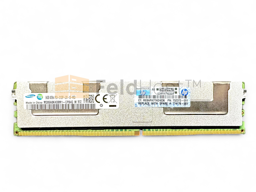 HP 752373-091 64GB (1x64GB) Quad Rank x4 DDR4-2133P ECC Registered Smart Memory Kit