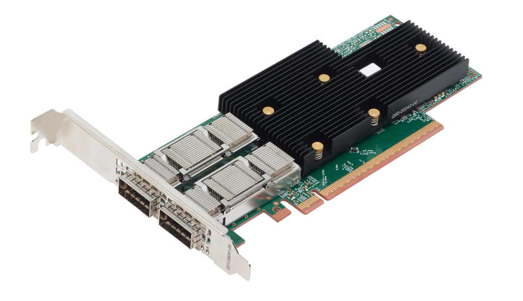 Broadcom Dual-Port 200 Gb/s QSFP PCI Express 5.0 x16 Ethernet Network Interface Card