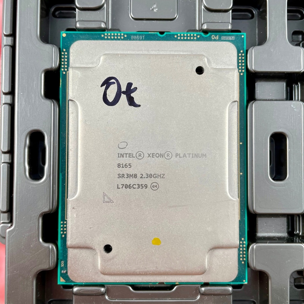Intel Xeon Platinum 8165 24-Core 2.30GHz 33MB 205W LGA3647 CPU Processor SR3M8 Grade B