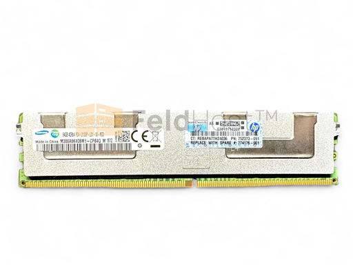 [726724-B21] HP 752373-091 64GB (1x64GB) Quad Rank x4 DDR4-2133P ECC Registered Smart Memory Kit